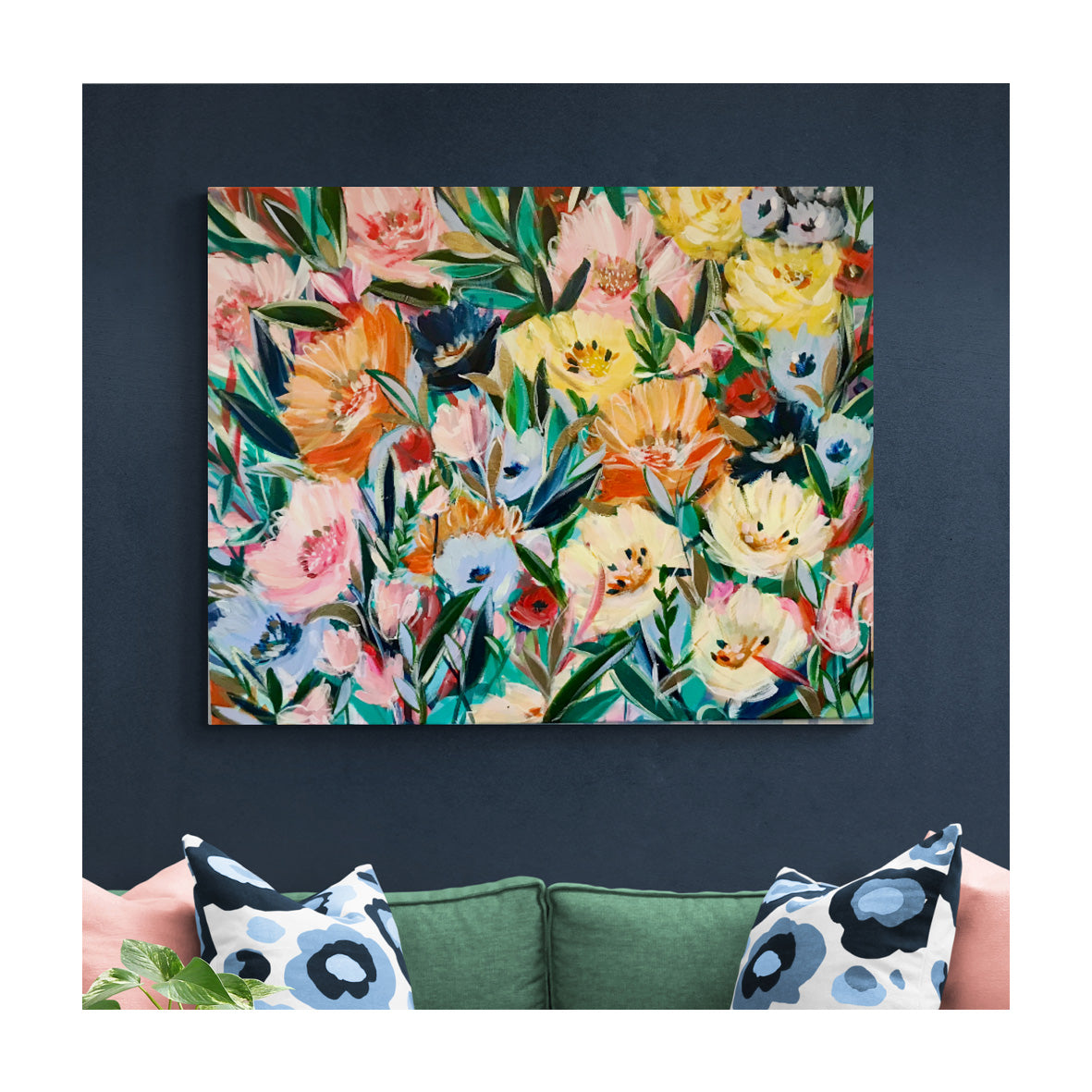 Original expressive flower art for your home.