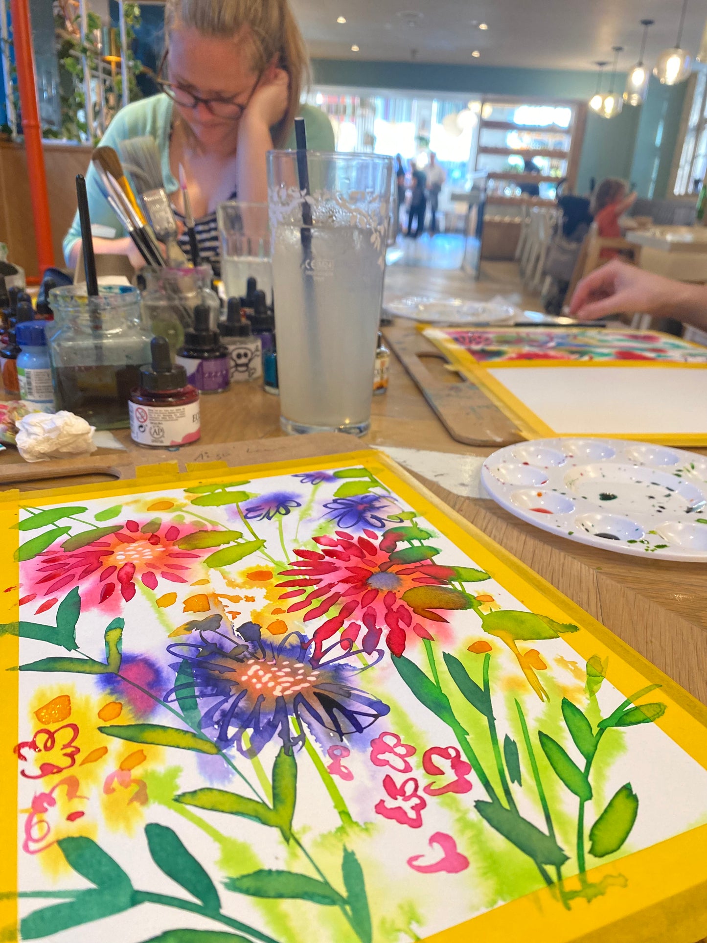 LAST ASK ITALIAN WORKSHOP _ 4th June - Happy Watercolour floral workshop!