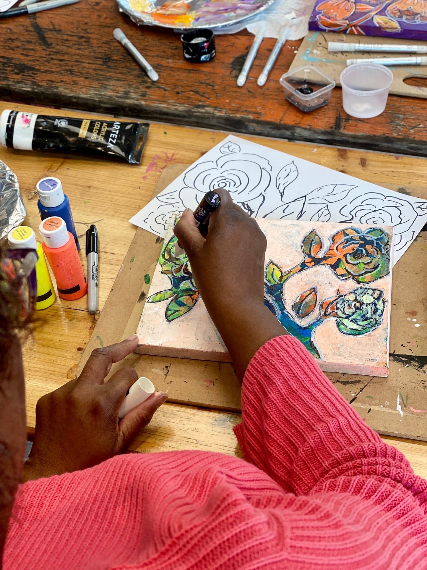 1-1 painting session
