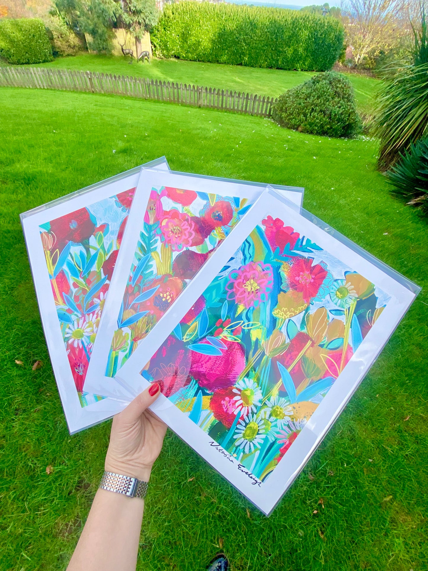Art Print - Happy Flowers 4