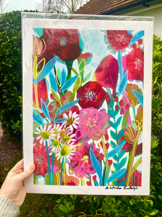 Art Print - Happy Flowers 4
