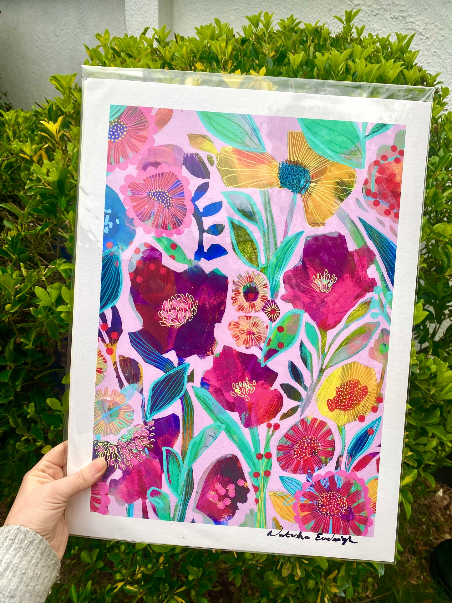 Art Print - Pink Posy Party