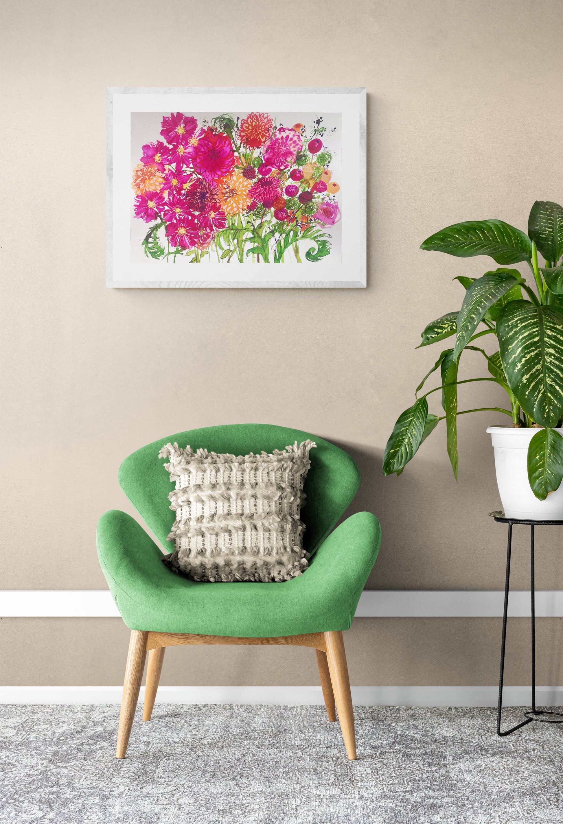 Bursting with happiness.