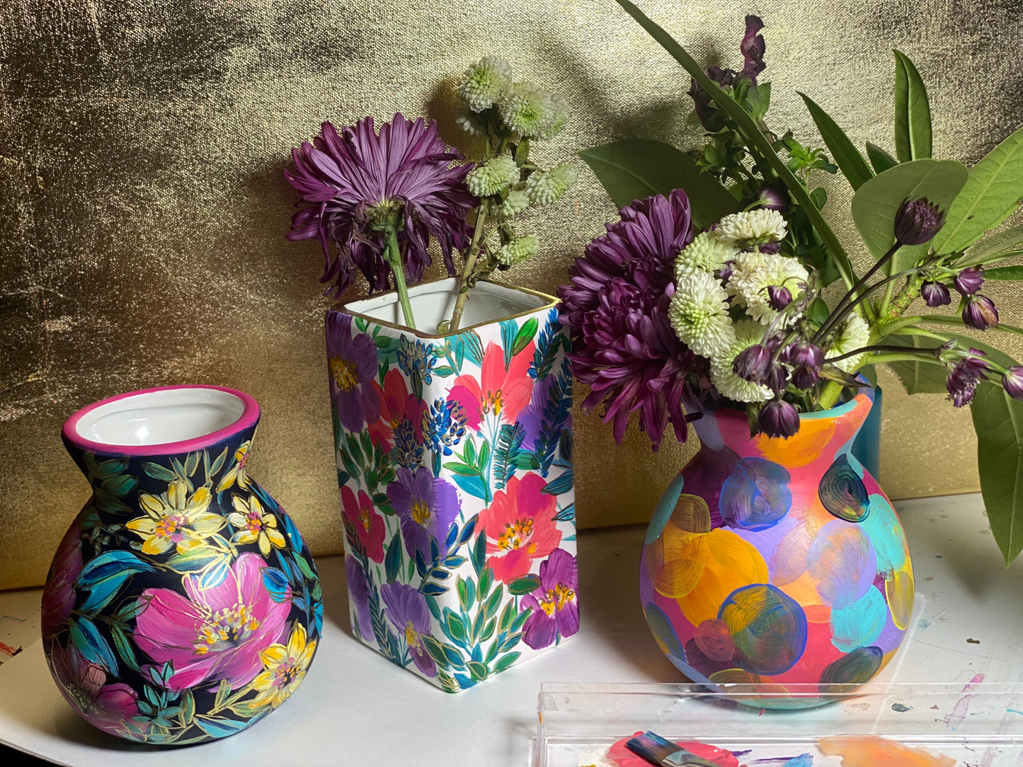 Spring Vase painting Workshop - 23rd March 2023 - GREAT MOTHERS DAY GIFT!
