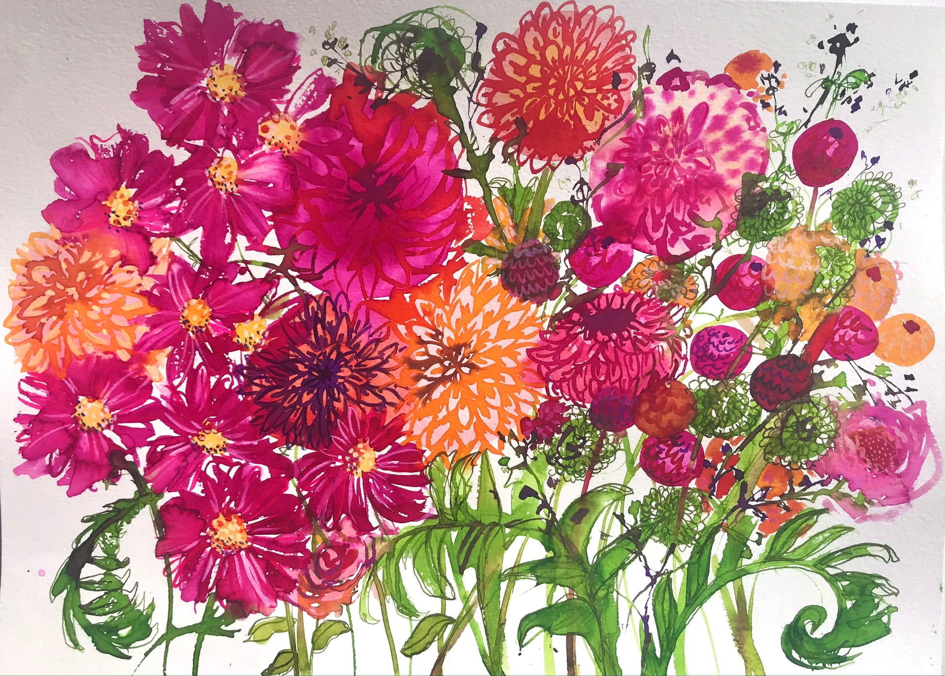 Bursting with happiness.