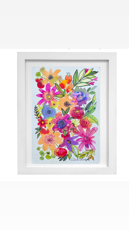 Happy Flowers - Watercolour