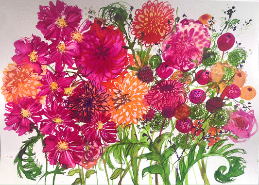 Bursting with happiness.